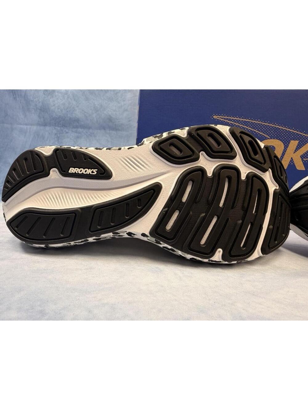 Brooks Revel 9 Black White Gray Leopard Print Low Top Women's Sneakers Size 9 - Picture 12 of 15